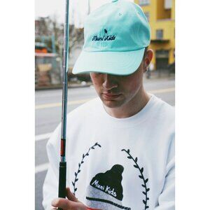 Muni Kids Brand Aqua Blue Adj Baseball Golf Cap Embroidered Logo 7298